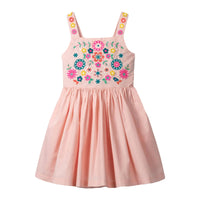 Mary Jane Flower Embroided Summer Dress