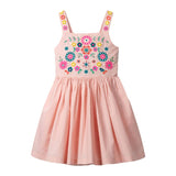 Mary Jane Flower Embroided Summer Dress