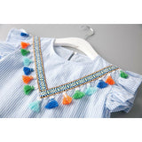 Mommy & Me Nine Quarter Tassel Dress