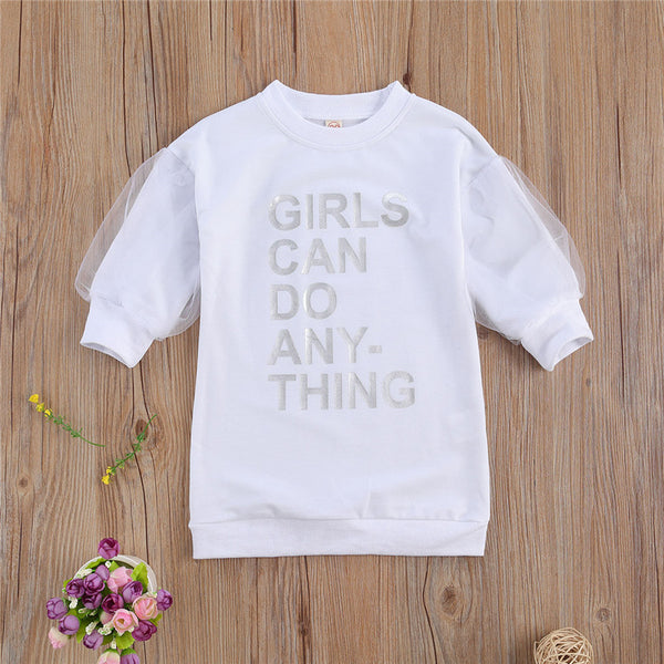 Toddler Girl Mesh Sweatshirt