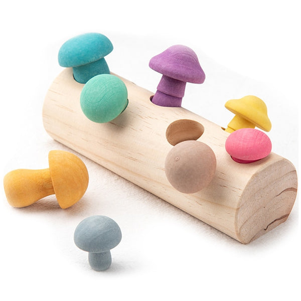 Children's Wooden Mushroom Shape Sorter
