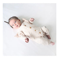 Baby Girl Knit Rib Rompers