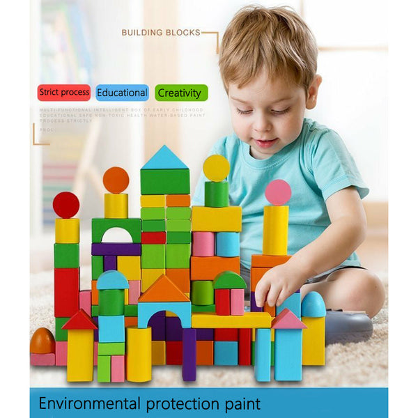 Children's Wooden Building Blocks