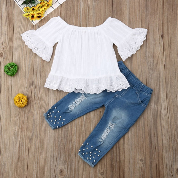 Emma Pearl Denim Set