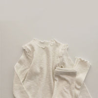 Cream Organic Ruffle Set